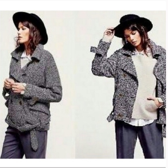 Free People Jackets & Blazers - Free People Slouchy Moto Sweater Jacket